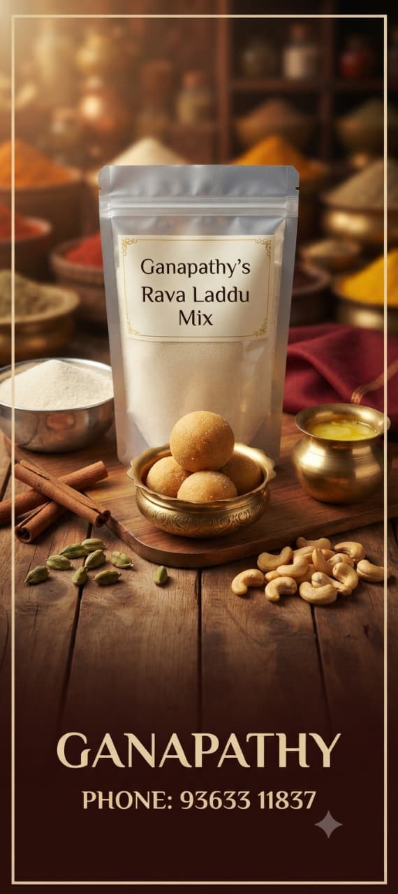Rava Laddu Mix — Brahmin made, sattvic