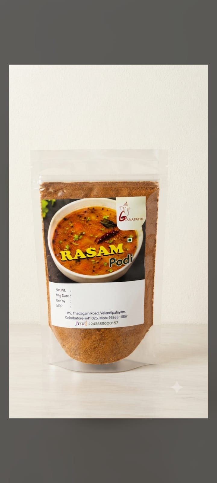 Rasam Podi — Brahmin made, sattvic