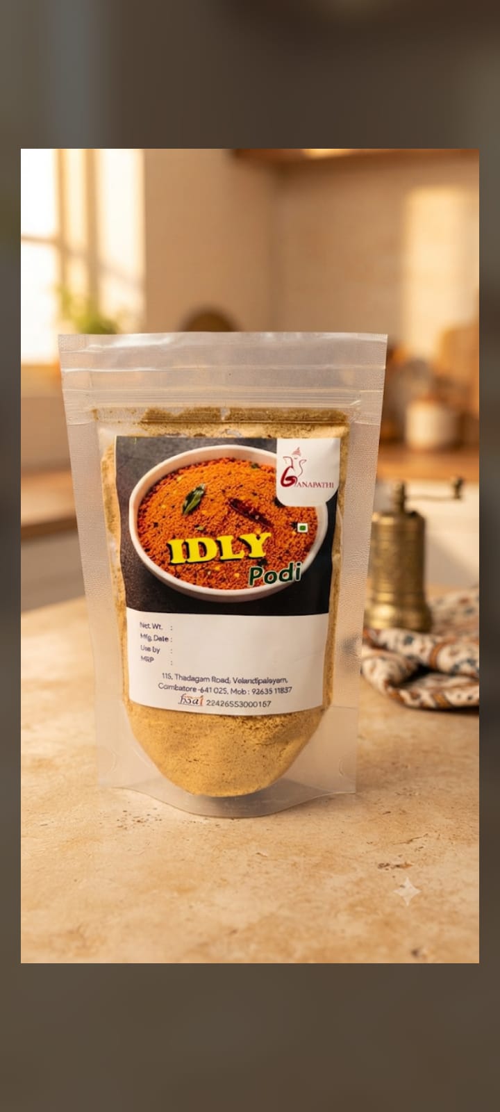 Idly Podi — Brahmin made, sattvic