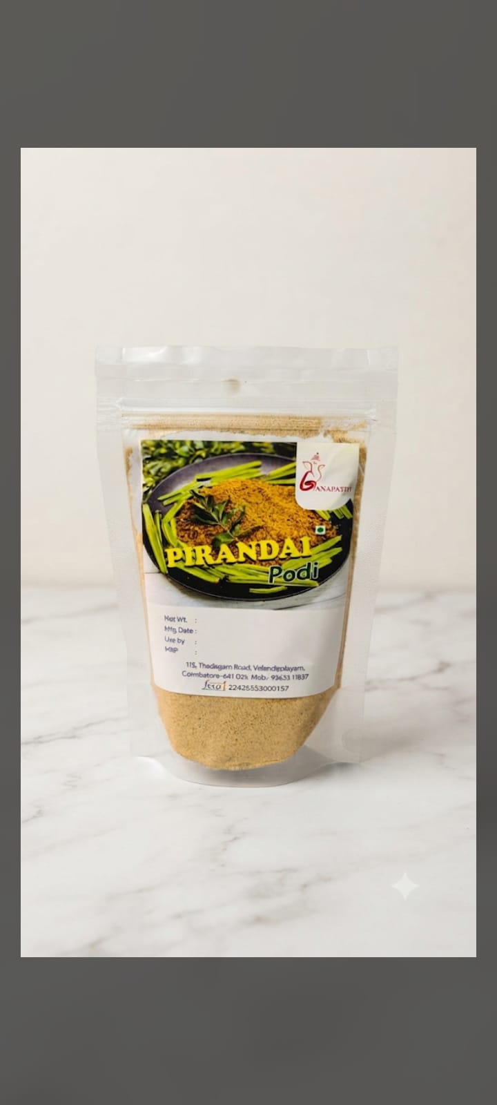 Pirandai Podi — Brahmin made, sattvic